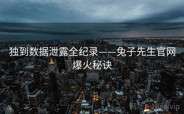 独到数据泄露全纪录——兔子先生官网爆火秘诀