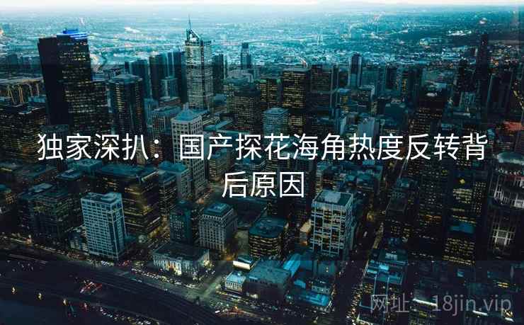独家深扒：国产探花海角热度反转背后原因