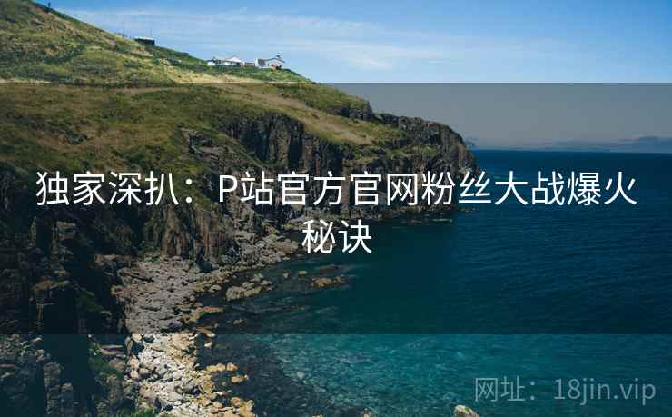 独家深扒：P站官方官网粉丝大战爆火秘诀