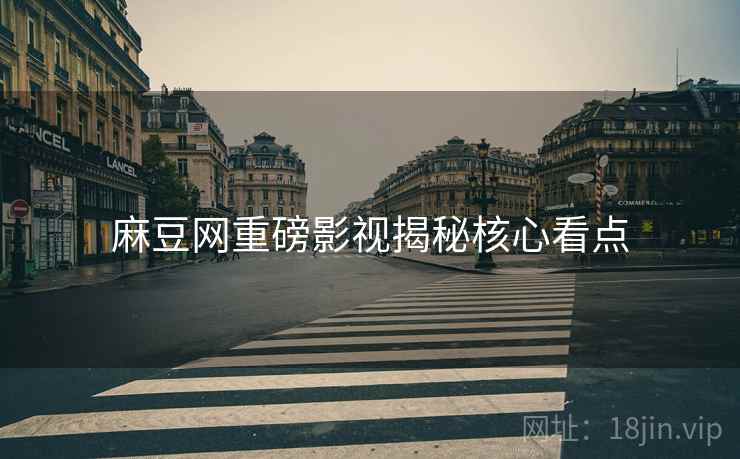 麻豆网重磅影视揭秘核心看点