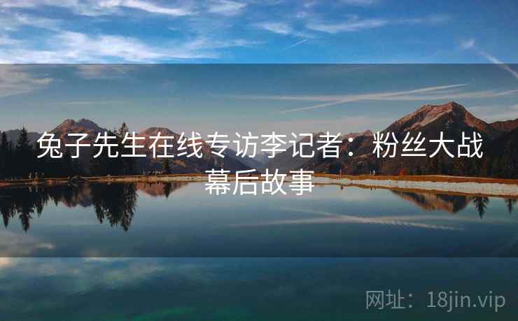 兔子先生在线专访李记者：粉丝大战幕后故事