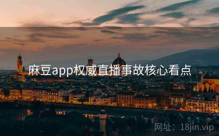 麻豆app权威直播事故核心看点
