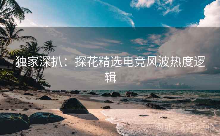独家深扒：探花精选电竞风波热度逻辑