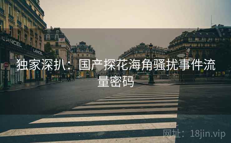 独家深扒：国产探花海角骚扰事件流量密码